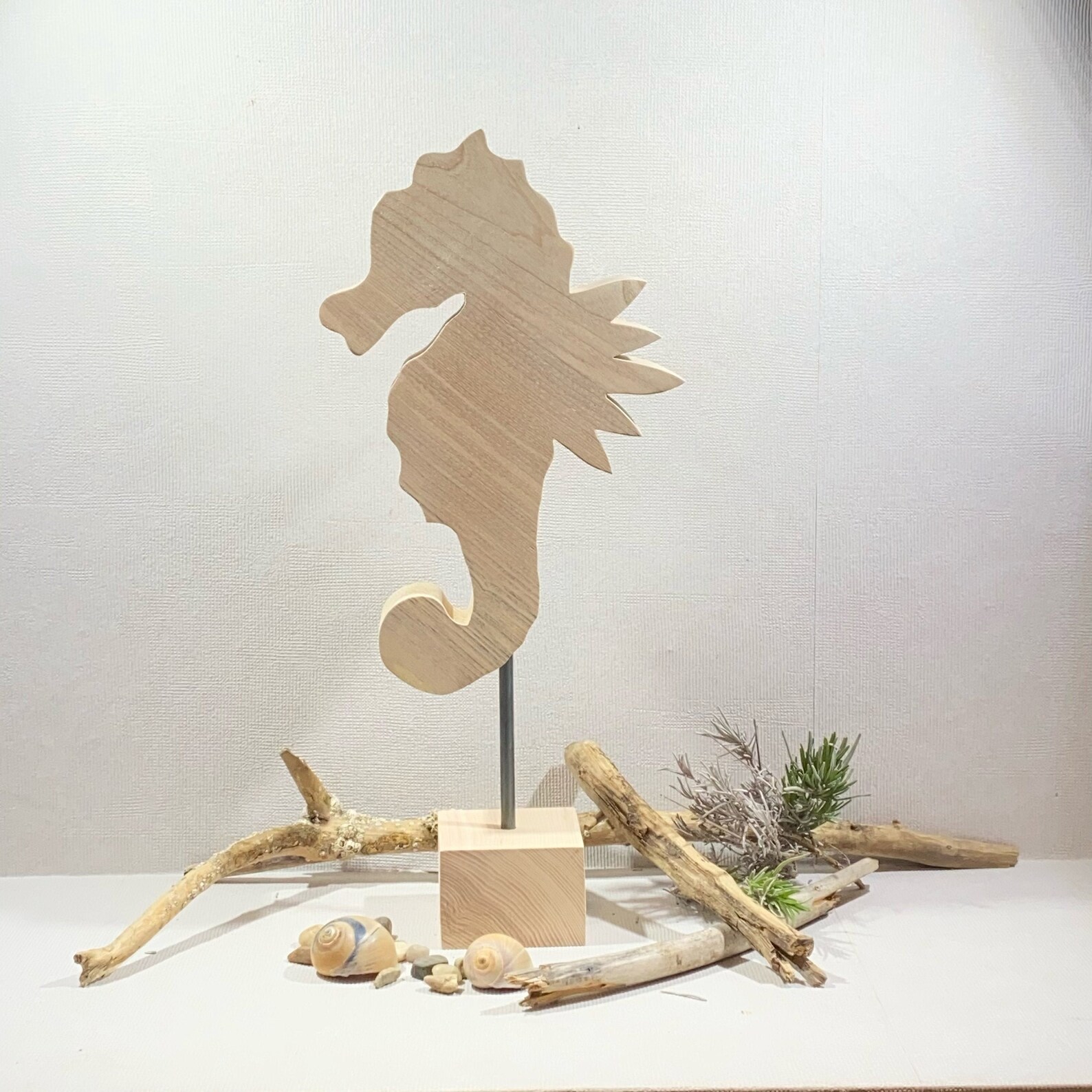 Holz Seepferdchen Bastelset - 10 Stück 10cm Hoch, Gelasert Aus Sperrholz