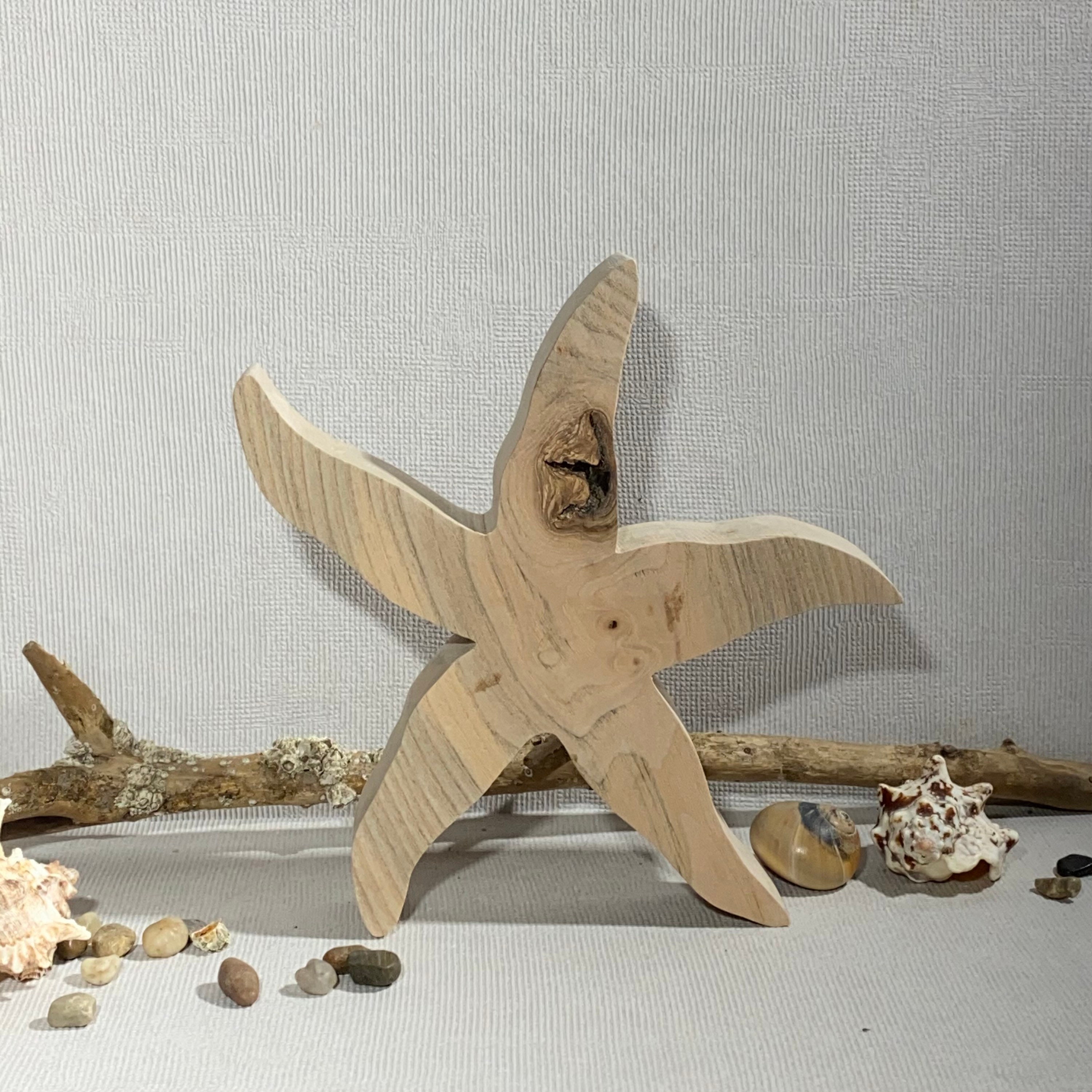 Yudu Maritime Deko Leuchtturm Aus Holz - Antik Design Mit Fischernetz & Seestern 57cm