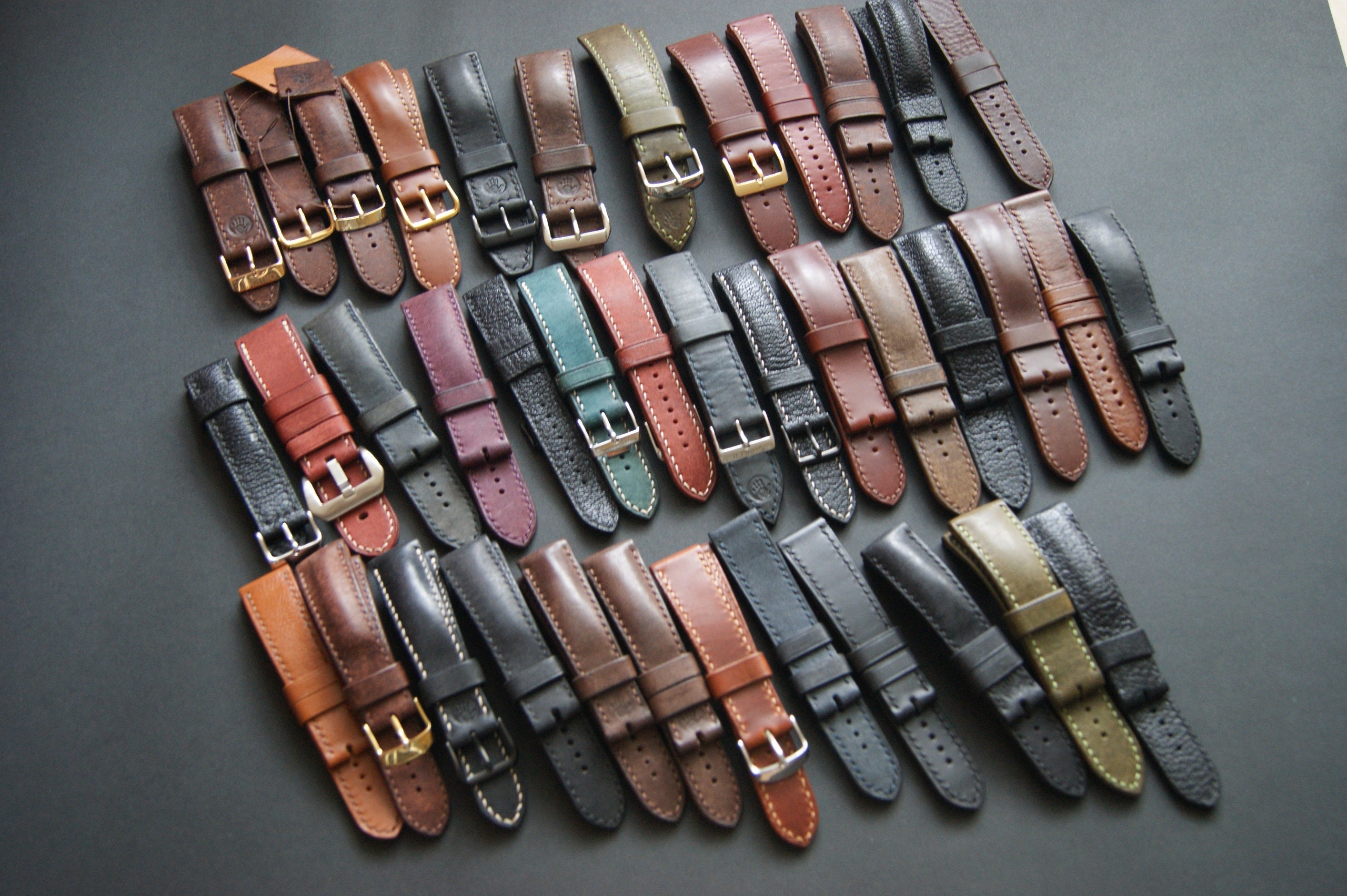 Handmade Genuine Leather Watch Straps Etsy
