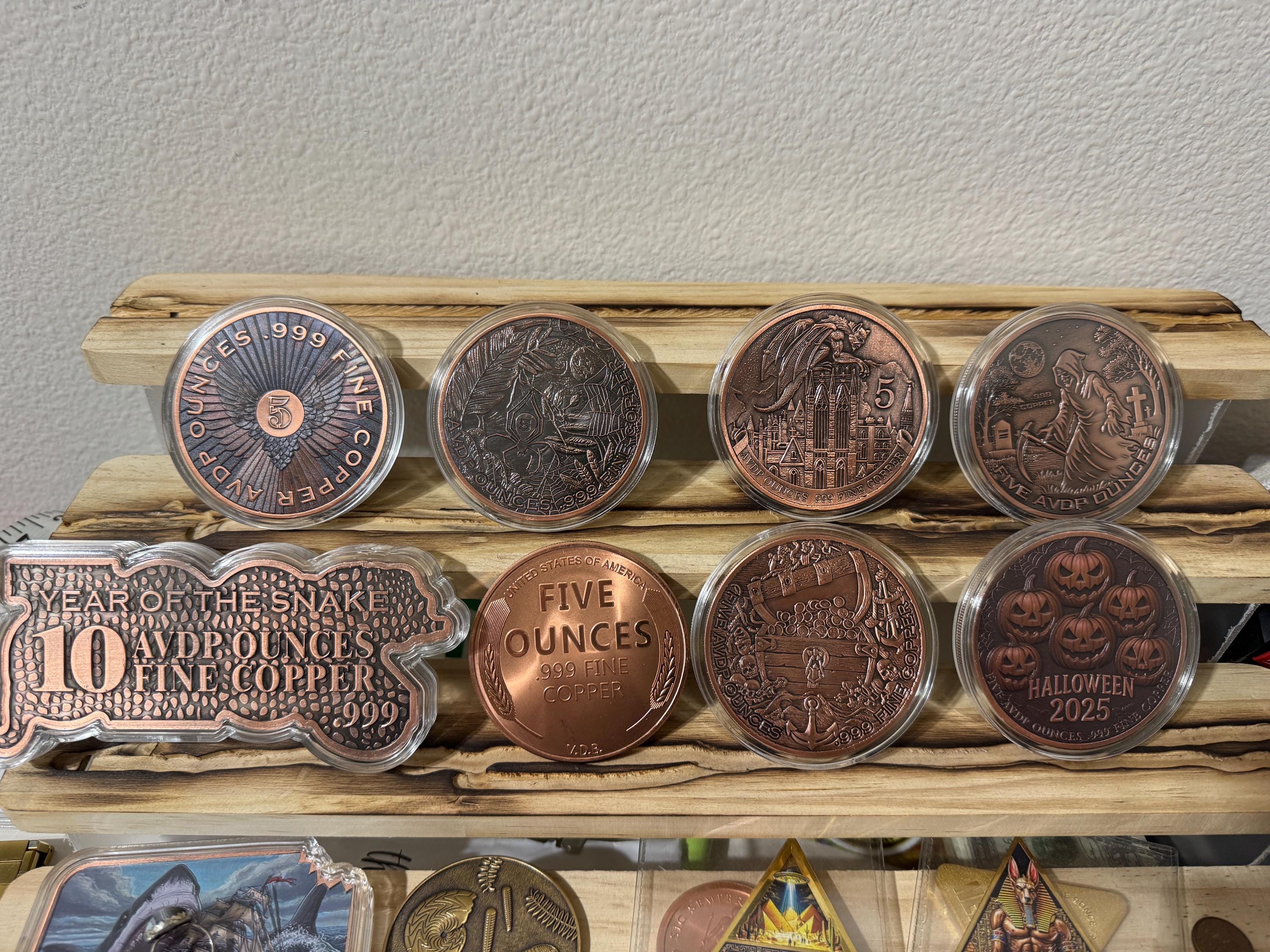 Reaper Rounds Multiple Styles Limited Mintage 5 Oz .999 Fine Copper Rounds – Fantasy ...
