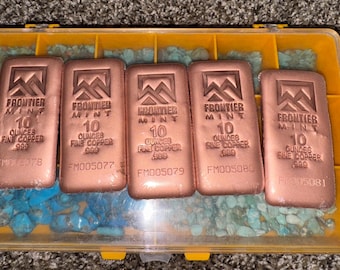 10oz Germania Mint Copper Bar – .9999 Fine Cast Bullion – Premium