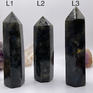 Flashy Labradorite Towers Handmade Beautiful Color Flash