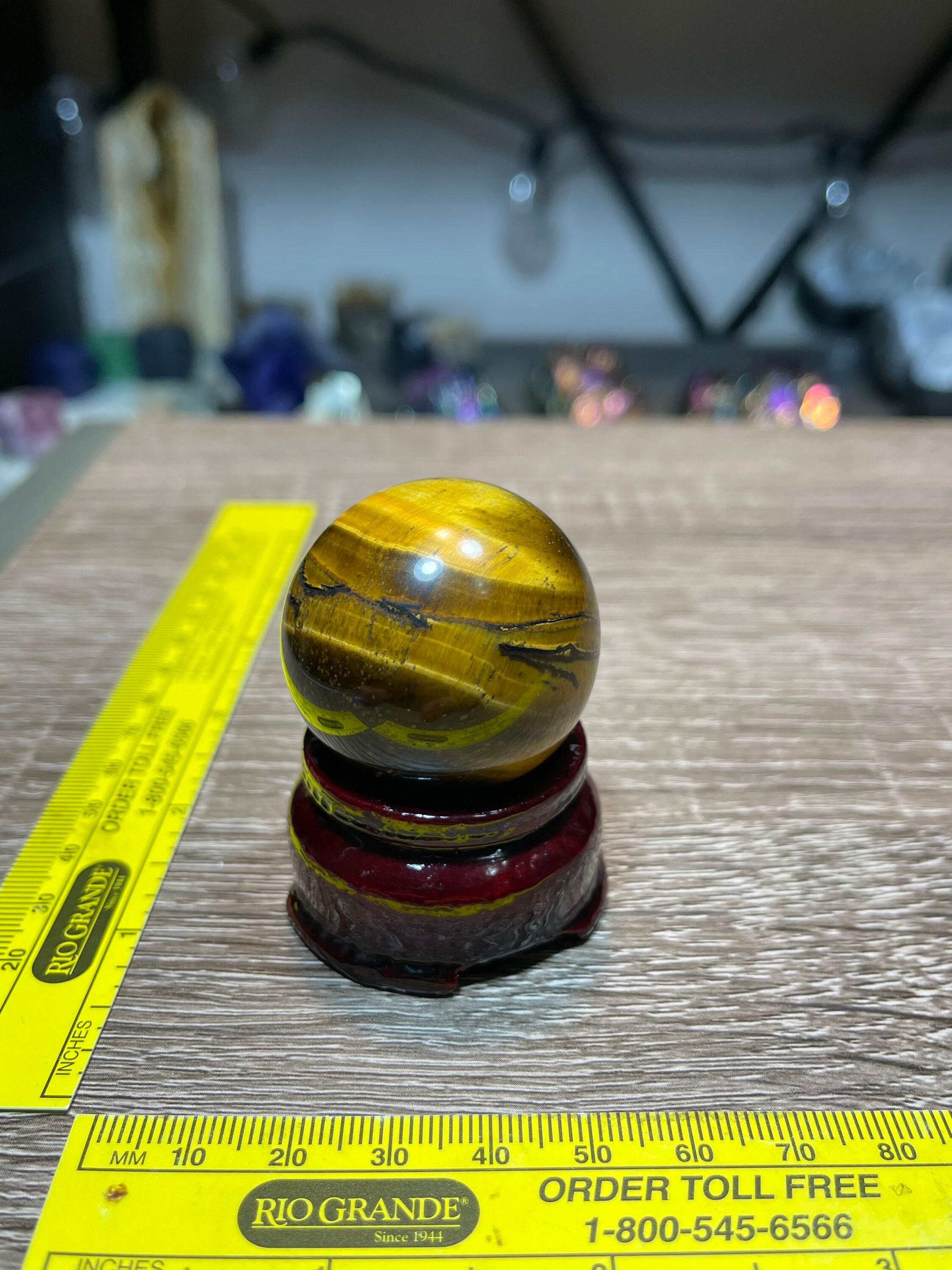 Kleine auffällige Tiger Auge Kugel handgemachte schöne Farbe | Etsy