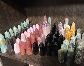 Crystal Mystery Box Full Of Specimens (100+ Unique Types) *** NEW STONES! *** Perfect Gift For Any Age & Great Home Decor!