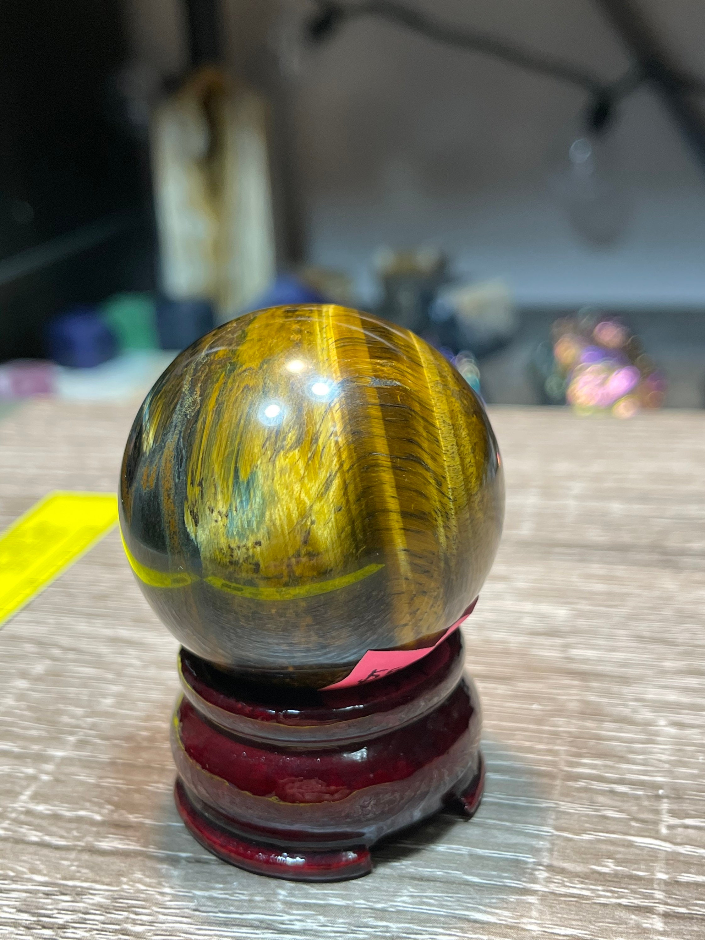 Auffällige Tiger Auge Kugel handgemachte schöne Farbe Flash | Etsy