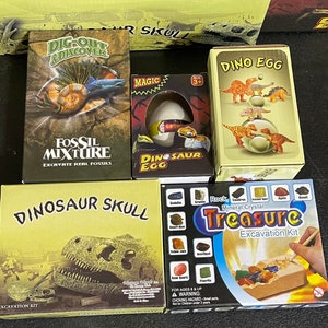 New! Crystal, Fossil, And Dinosaur Digging Kits! Dig Out Your Own! PERFECT KIDS GIFT