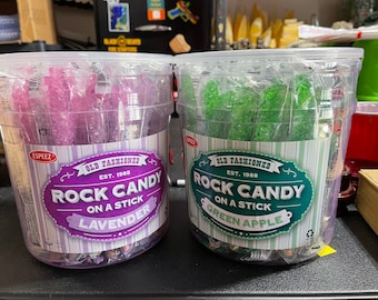 DU ROCK CANDY sur un bâton et du chewing-gum mine d'OR ! Nouvelle saveur !