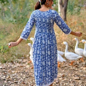 Long Kurti With Pockets Indian Bridesmaids Dress Gift for - Etsy
