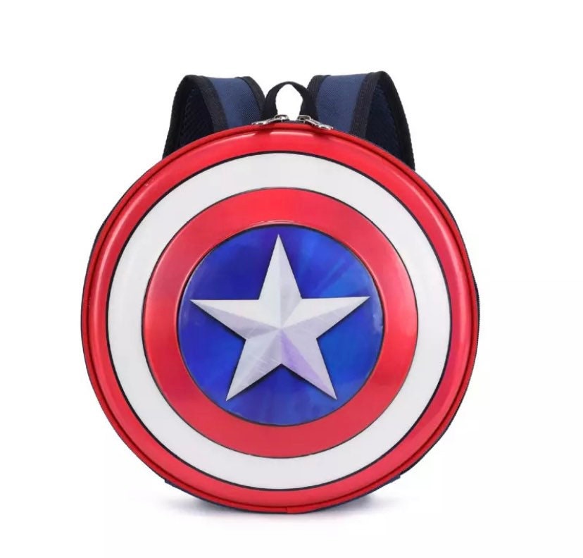 captain america distressed shield backpack