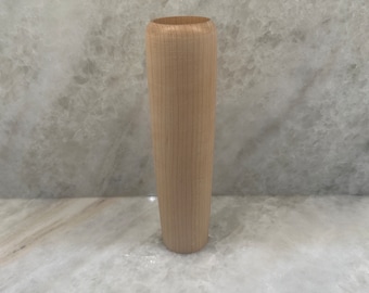 Baseball Bat 10" Barrel Mug - Natural Wood