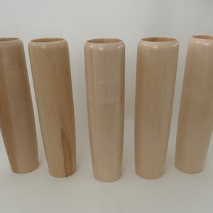 5 Pack-10&quot; Baseball Bat Barrel Mugs - (Natural Wood)