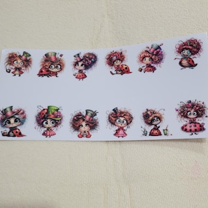Trasferimenti DTF di Mizz Ladybug per opere d'arte, tazze, pietre, libri, diari e altro ancora