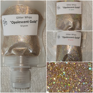 Opalescent Gold Extreme Holo Extra Fine Glitter Whips