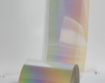 Transparent holo Rainbow Nail Foil