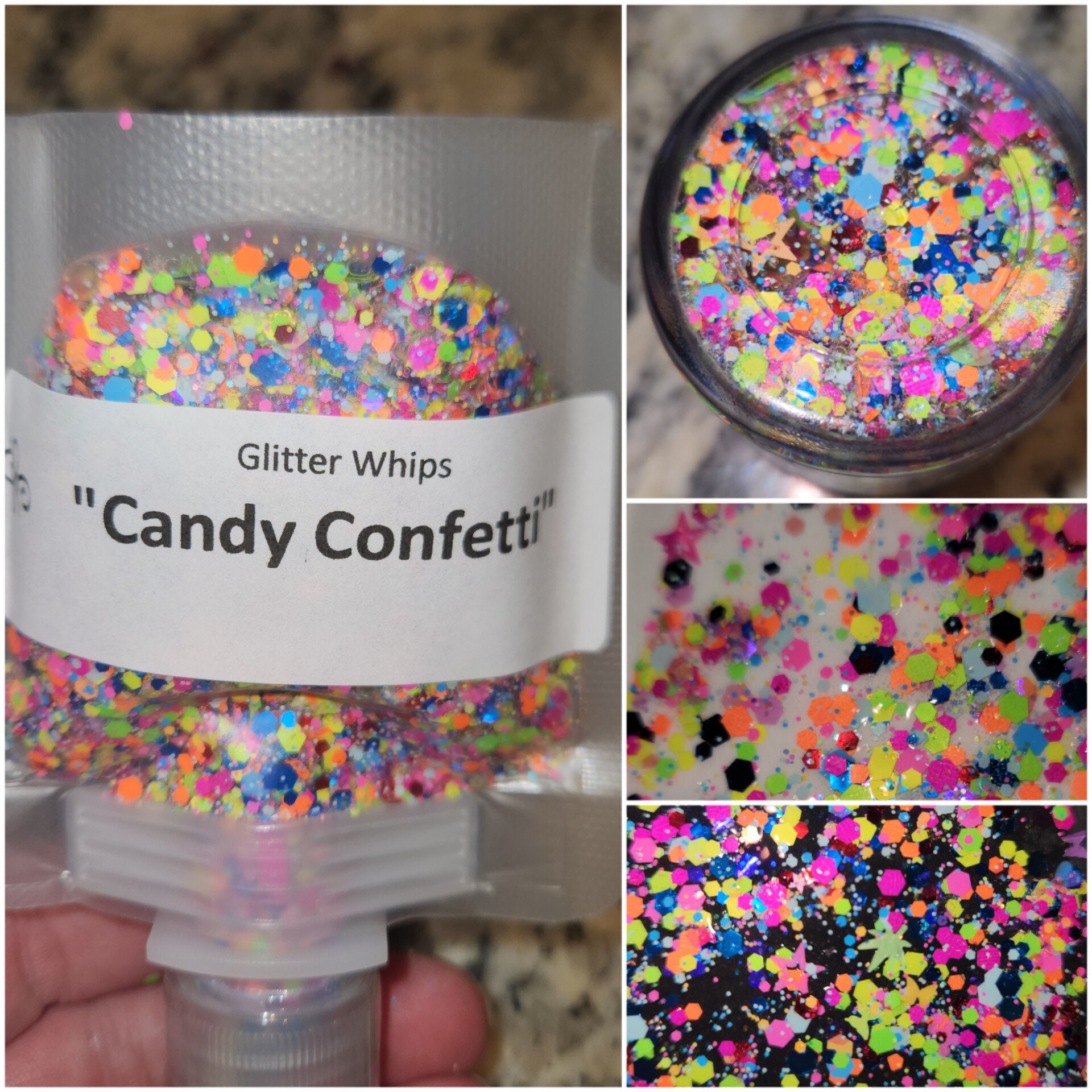 Colorful Round Nail Art Confetti Glitter