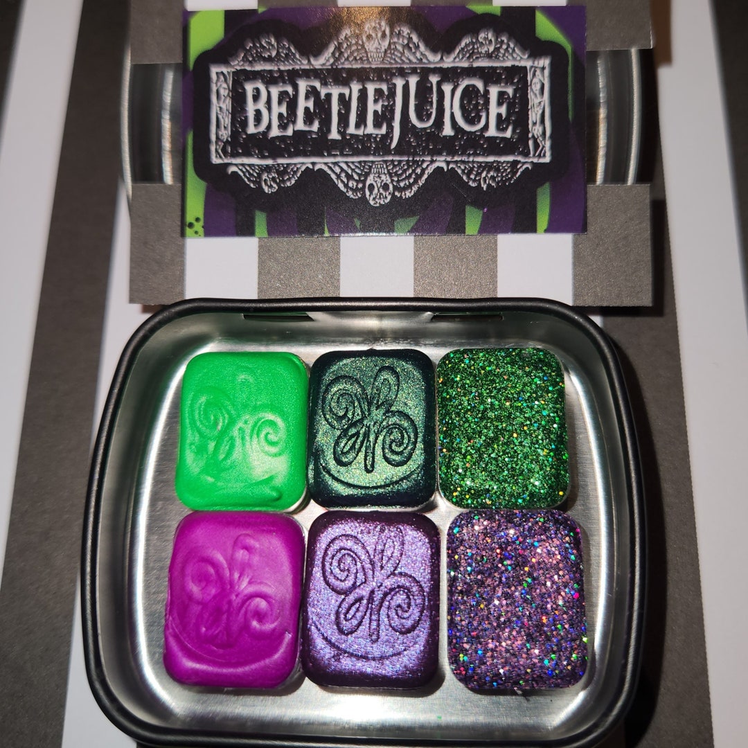 Inspired by Beetlejuice Watercolor Palette Quarterpan Set - Etsy