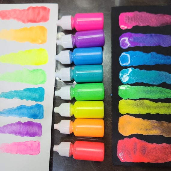 NEON Shimmer Shots Liquid Watercolor Drops 
