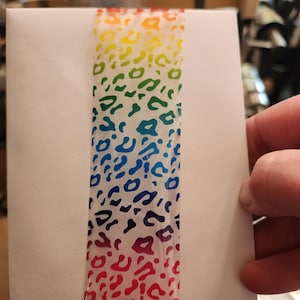 RAINBOW LEOPARD Nail Craft Foil Single Strip