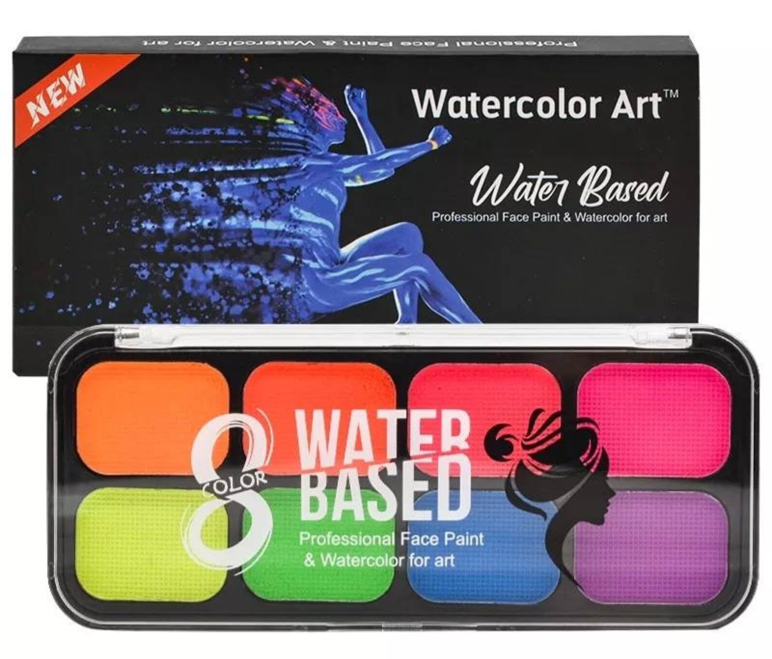 Neon Water Based Face and Art Paint Set Etsy