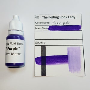 Purple Acrylic Fluid Shot, custom hand blended concentrated pigment paint