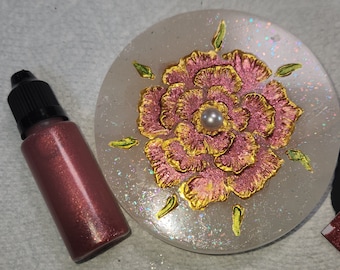 Pintura de acuarela en gel brillante Copper Rose Liquigel Paint