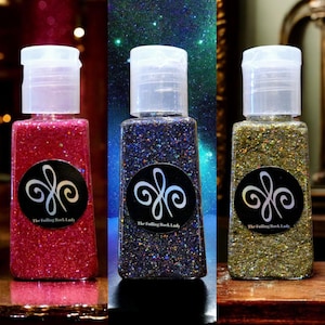 Opalescent Holographic Microfine Glitter Whips craft paint 1 oz bottles sold separately or in set