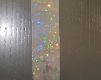 Transparent Holographic Meteor Nail Foil Strip