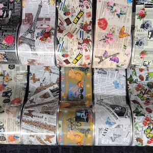 Newsprint floral Nail Foil Set