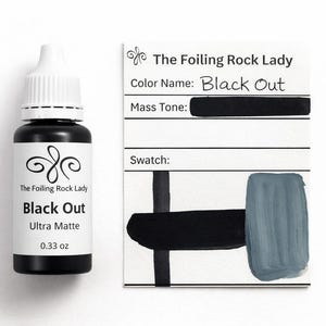 Black OUT Acrylic Fluid Shot, custom hand blended concentrated pigment paint