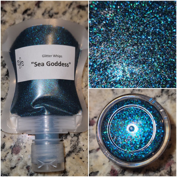 Sea Goddess  Fine Glitter Whips