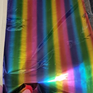 Regenbogen Chrom Folie Transferbogen