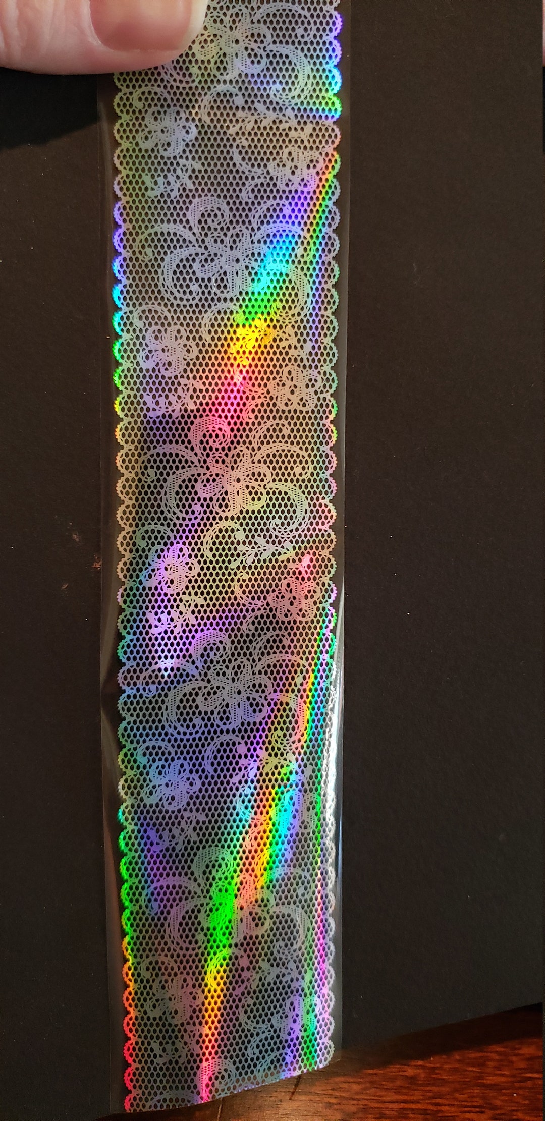 Holo Wide Lace Nail Foil - Etsy