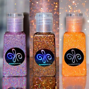 Opalescent Holographic Microfine Glitter Whips craft paint 1 oz bottles sold separately or as set