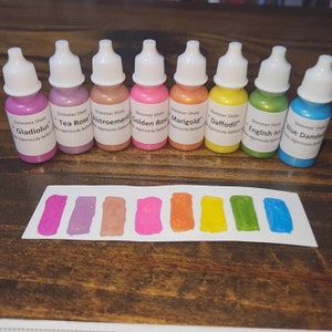 Spring Bouquet liquid Shimmer Shots Watercolor/ acrylic hybrid Paint set of 8