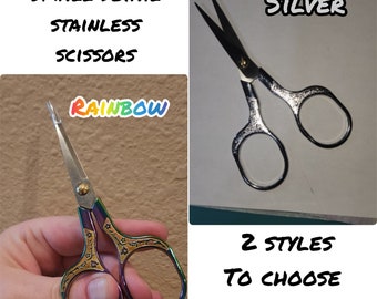 Stainless Detail craft Scissors, embroidery,  mixed media, junk journal, scrapbooking