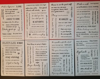 Sticker quotes 8 pack set see details for options