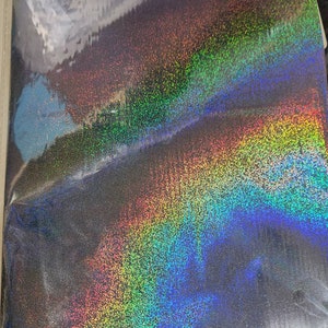 Feuille de transfert holographique laser argenté