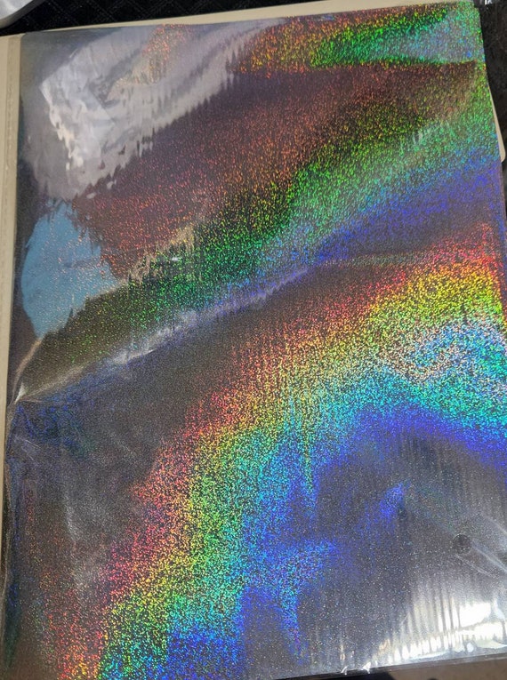 Silver Laser Holographic Transfer Foil Sheet