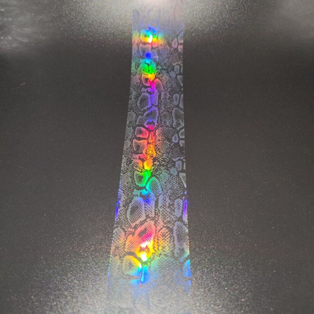 Holographic Snakeskin Print Women's Robe