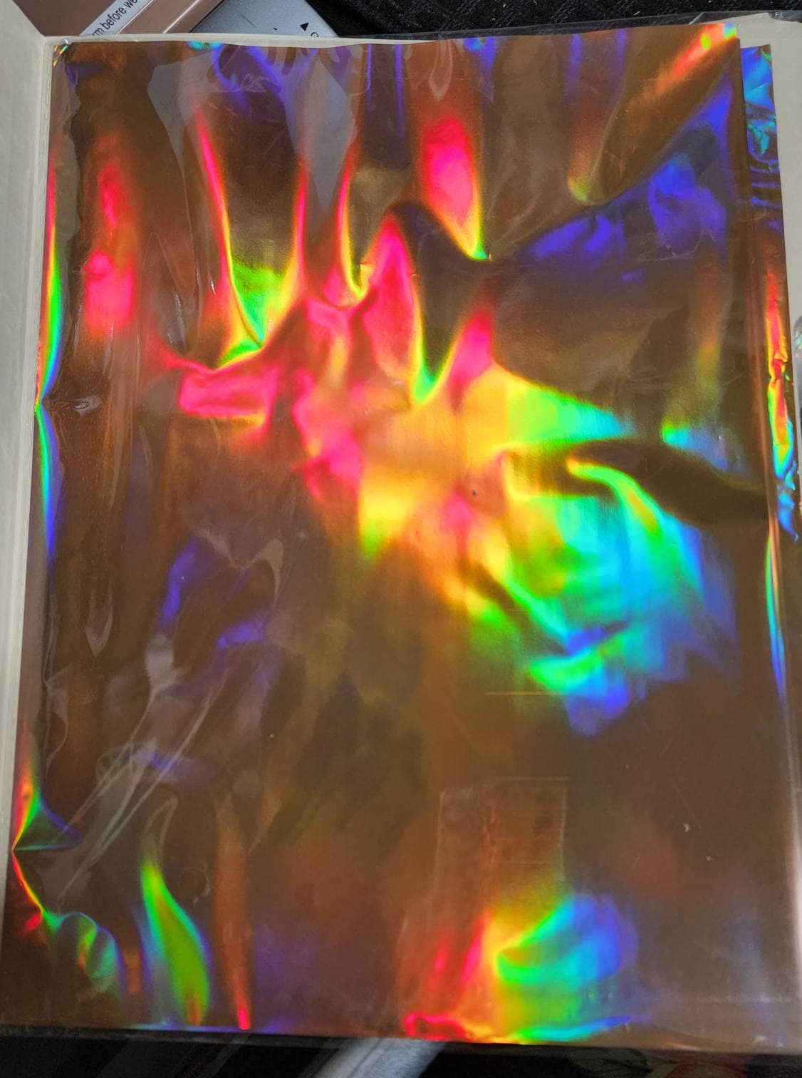 Black Holographic Foil Transfer Sheets by Recollections™, 5.5 x 5.5