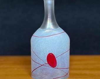 VTG - Kosta Boda - Sweden - Teardrop Vase With Etched Chirping