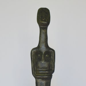 Cycladic Female Idol - Represents the Great Mother Goddess - Figure from Keros island, Greece - Pure Bronze  Statue