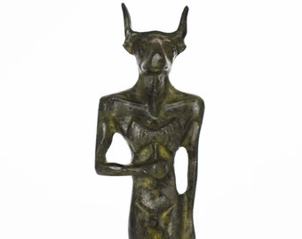 Minotaur - Mythical Creature - Minoan Period, Palace of Knossos, Crete  - Small - pure Bronze Sculpture