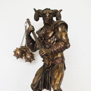 Minotaur Minotaurus - Mythical Creature, Half-Man, Half-Bull - Fierce and Very Strong - Labyrinth, King Minos - Cold Cast Bronze Resin