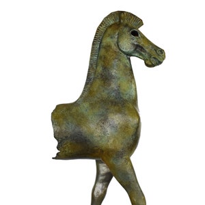 Ancient Greek Horse - Acropolis Museum - Replica - Symbol of Wealth and Prosperity - Pure Bronze Sculpture