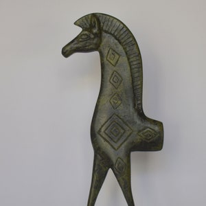 Ancient Greek Horse from Acropolis museum - Replica - pure Bronze Sculpture - Symbol of Wealth and Prosperity