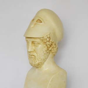 Pericles - Ancient Greek Statesman, Orator and General of Athens - Marble Base - Museum Reproduction - Head Bust