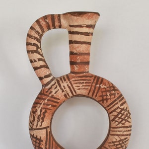 Ring-Shaped Vessel - Prohous - 1600 BC - Cypriot - Pierides Museum - Reproduction - Ceramic Artifact