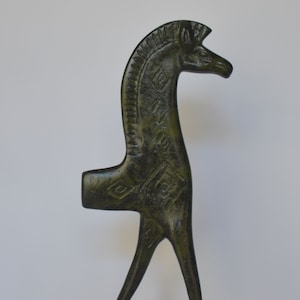 Ancient Greek Horse - Acropolis museum replica - pure Bronze Sculpture - Symbol of Wealth and Prosperity