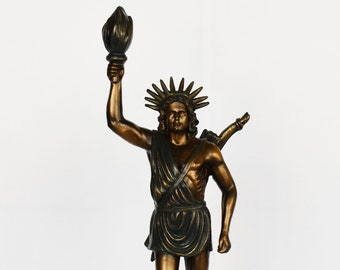 Helios Helius  - Personification of the Sun in Ancient Greek Religion -  Guardian of Oaths and also the God of Sight - Cold Cast polyResin